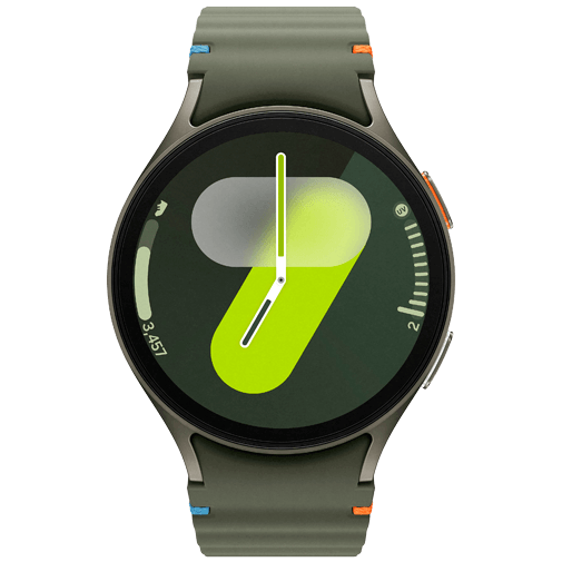 Samsung Galaxy Watch 7 40mm Groen (Groene Rubberen Band)